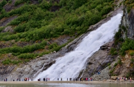 Nugget Falls, Mendenhall Glacier Recreation Area, Tongass National Forest, Juneau, AK